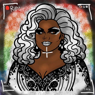 realistic plus size drag queen