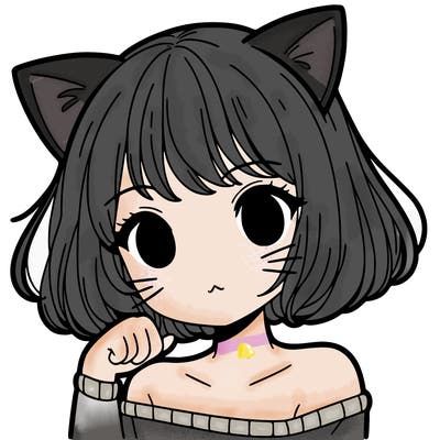 a girl with cat ears