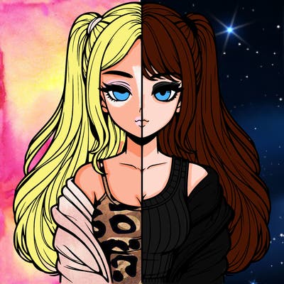 realistic girl split