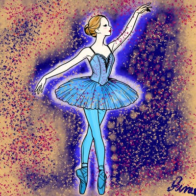 realistic ballerina