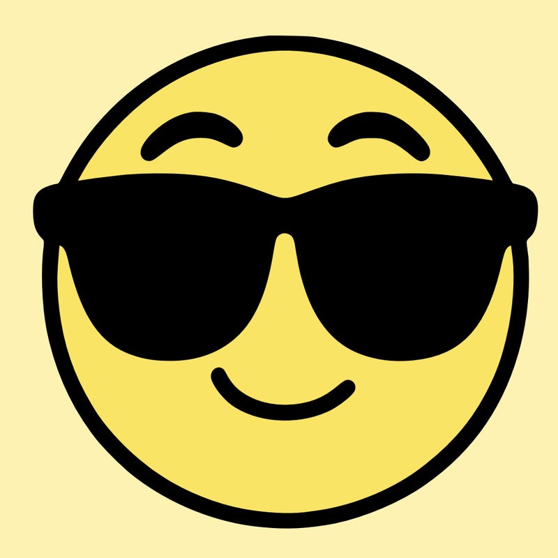 emoji with sunglasses