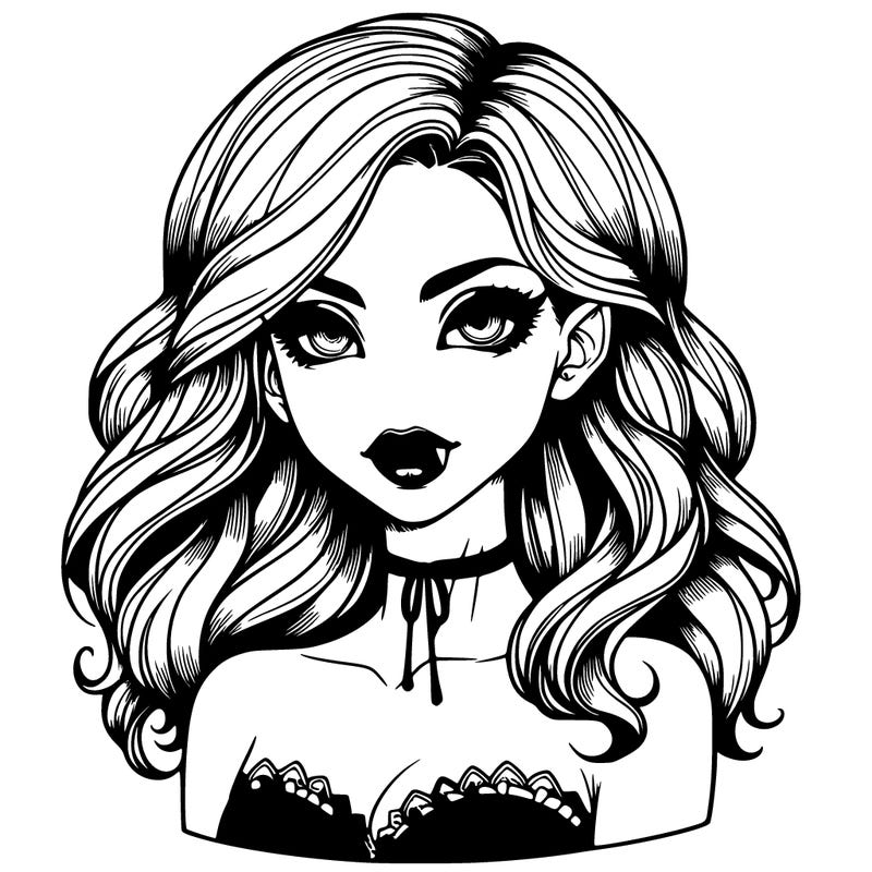 vampire girl realistic