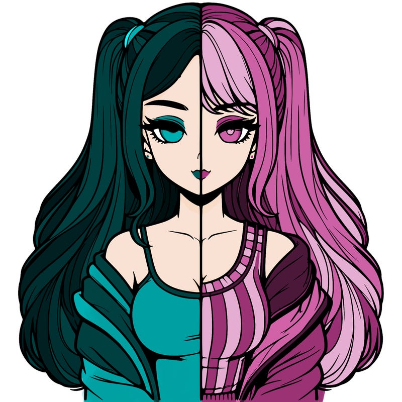 realistic girl split