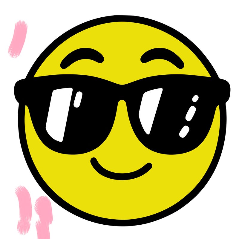 emoji with sunglasses