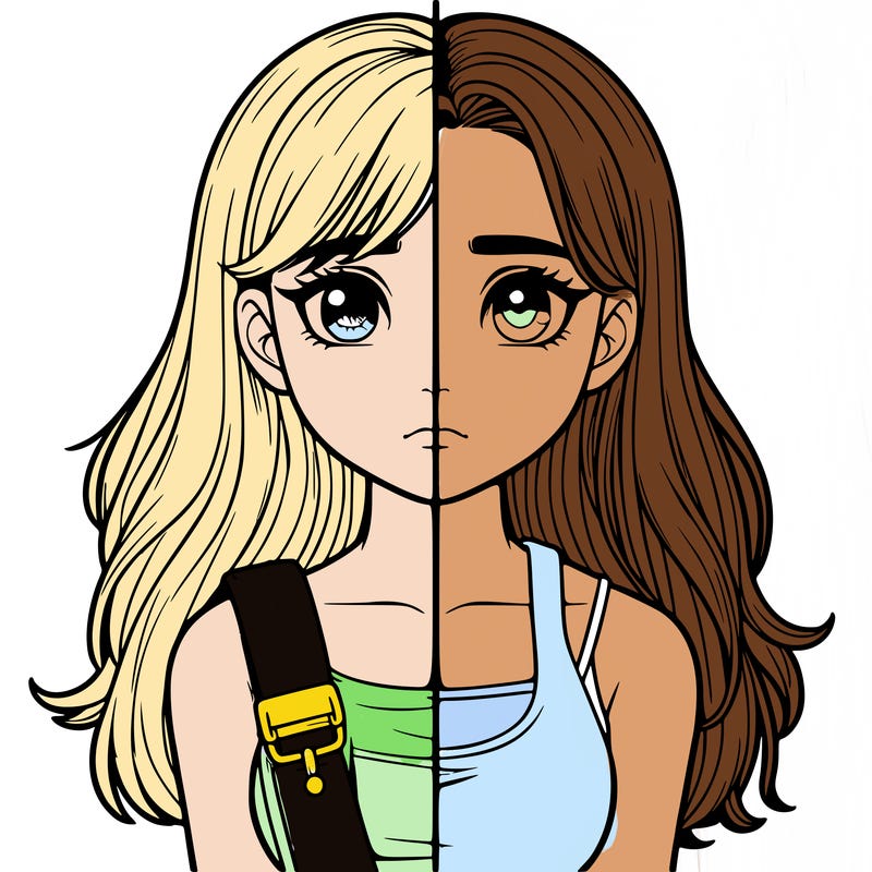 realistic girl split