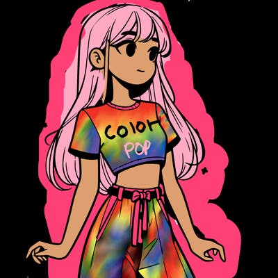 girl in a cute crop top