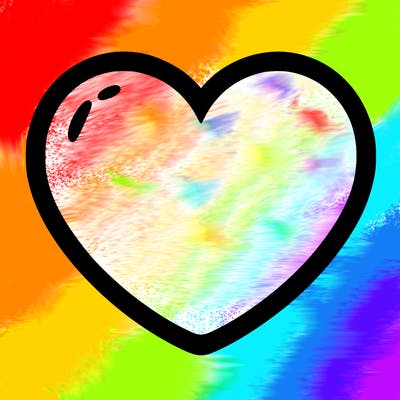 a blank heart