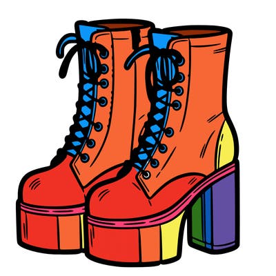 boots with a heel bottom