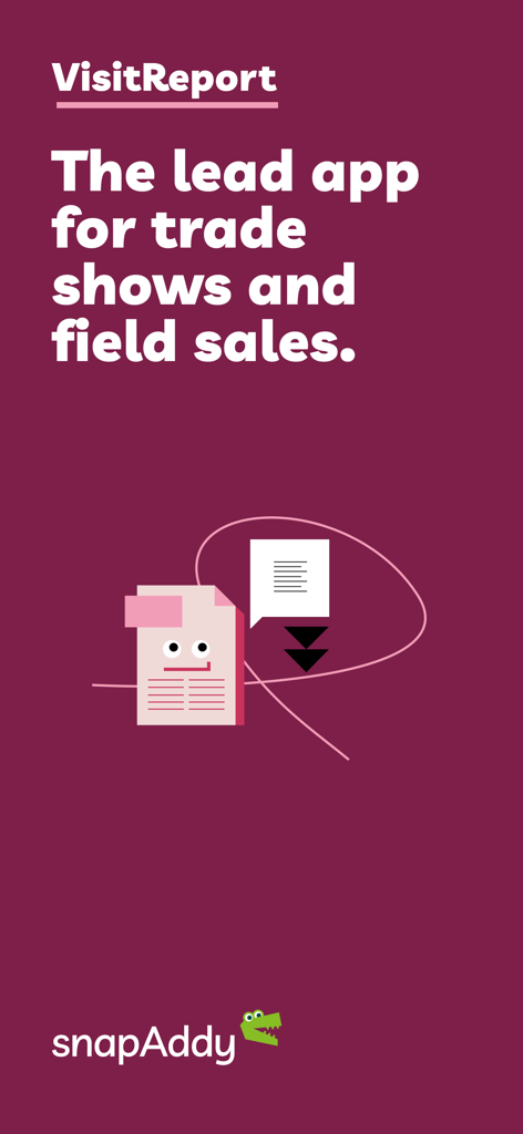 VisitReport lead app for trade shows and field sales