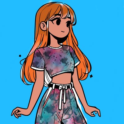 girl in a cute crop top