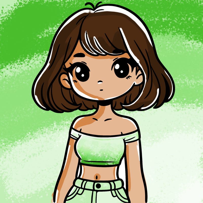 girl in a cute crop top