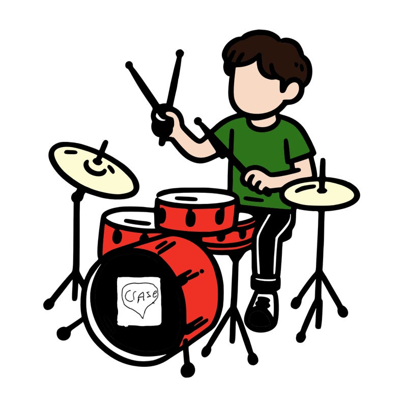 person playing drums