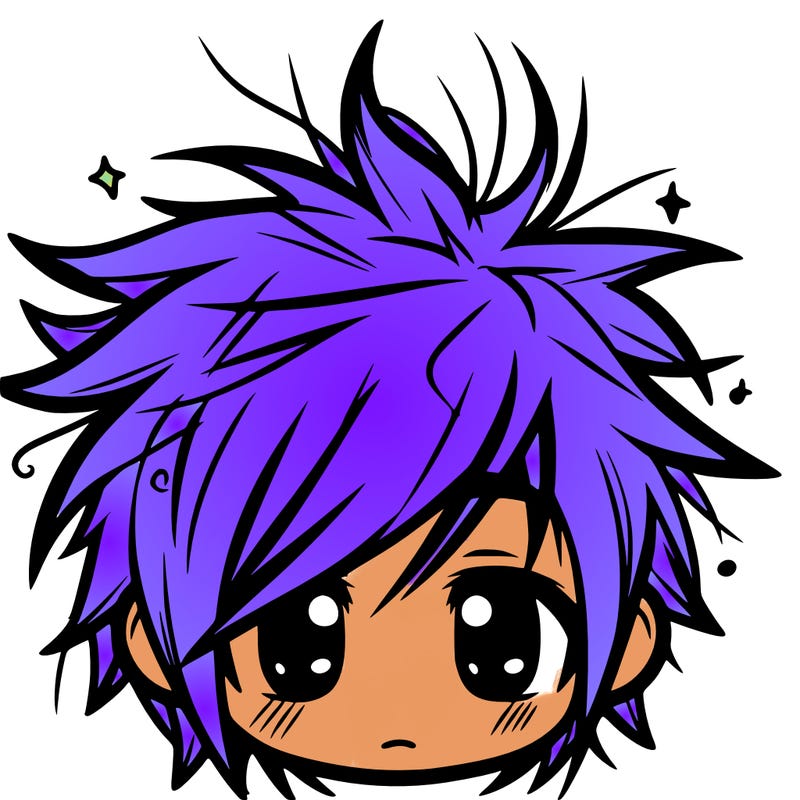 messy hair sharp eyes