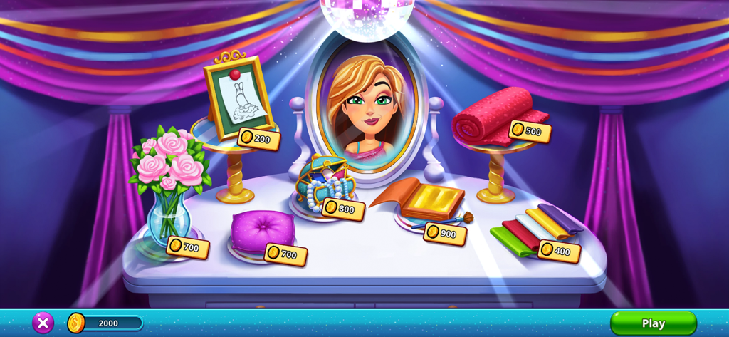 Fabulous - Wedding Disaster - Tela de personalização da butique no Fabulous Wedding Disaster com itens da loja e preços em moedas