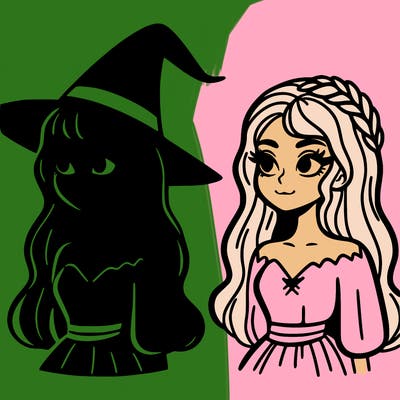 elphaba and glinda