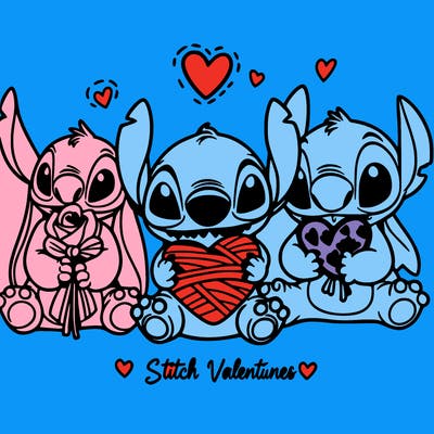 stitch valentines