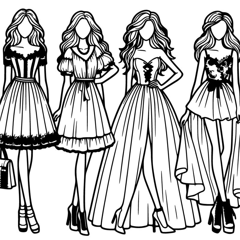 fashion dresses models