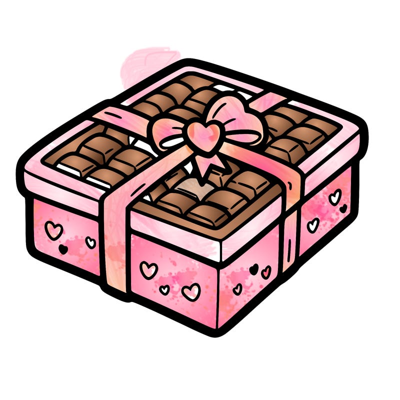 a box of chocolate for valentines day