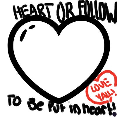 a blank heart