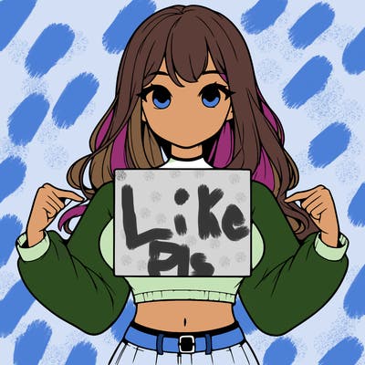 girl holding a blank sign in a long sleeve crop top