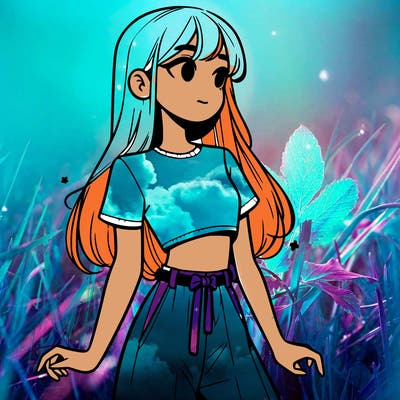 girl in a cute crop top