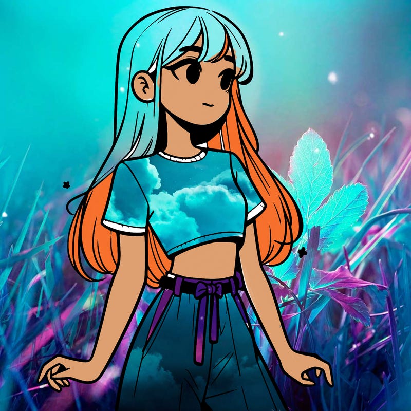 girl in a cute crop top