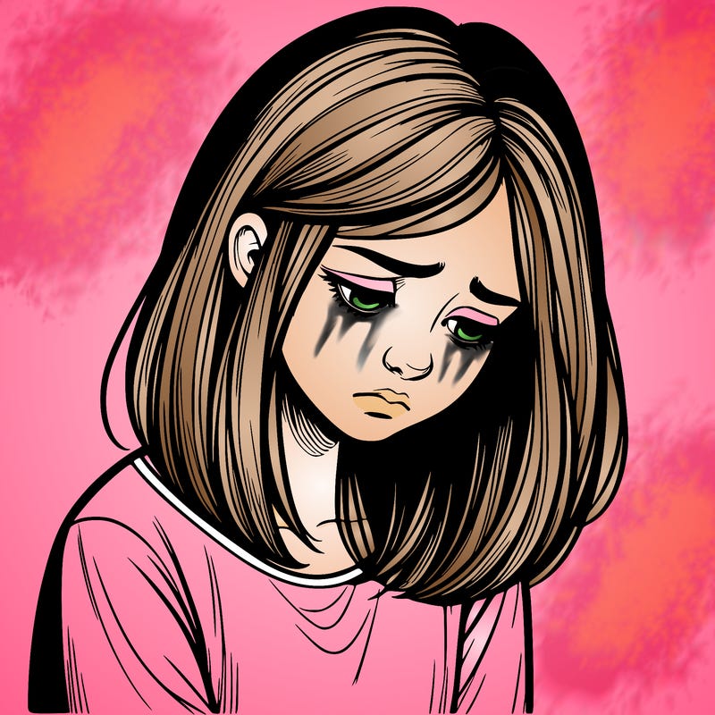 realistic sad girl