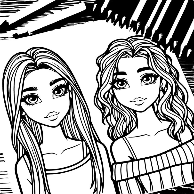 2 bff girls realistic