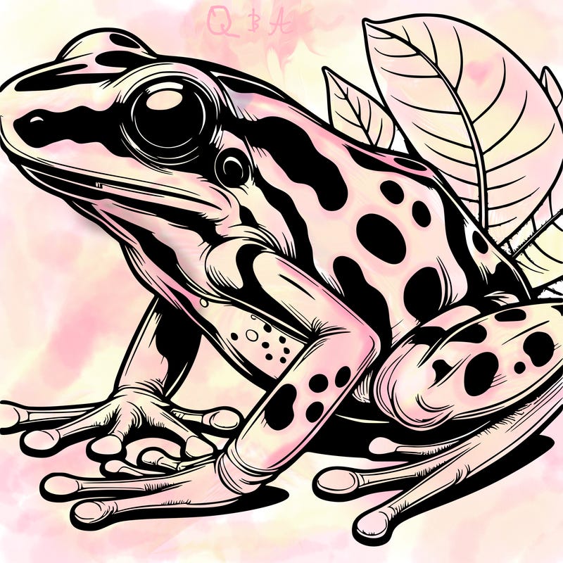 hyper realistic poison frog