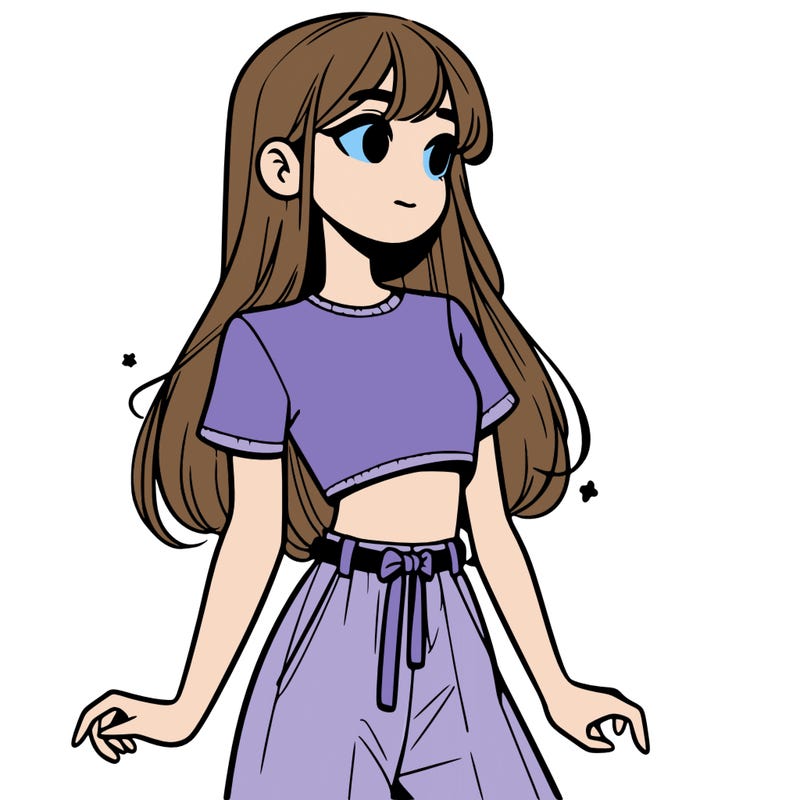 girl in a cute crop top