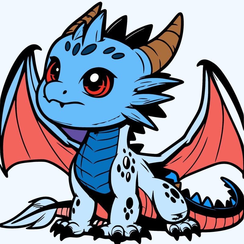 fierce baby night dragon
