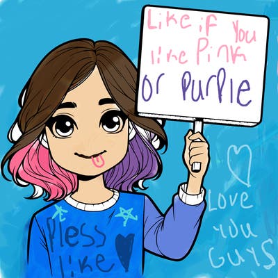 realistic girl holding up a sign