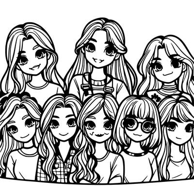 group of girls