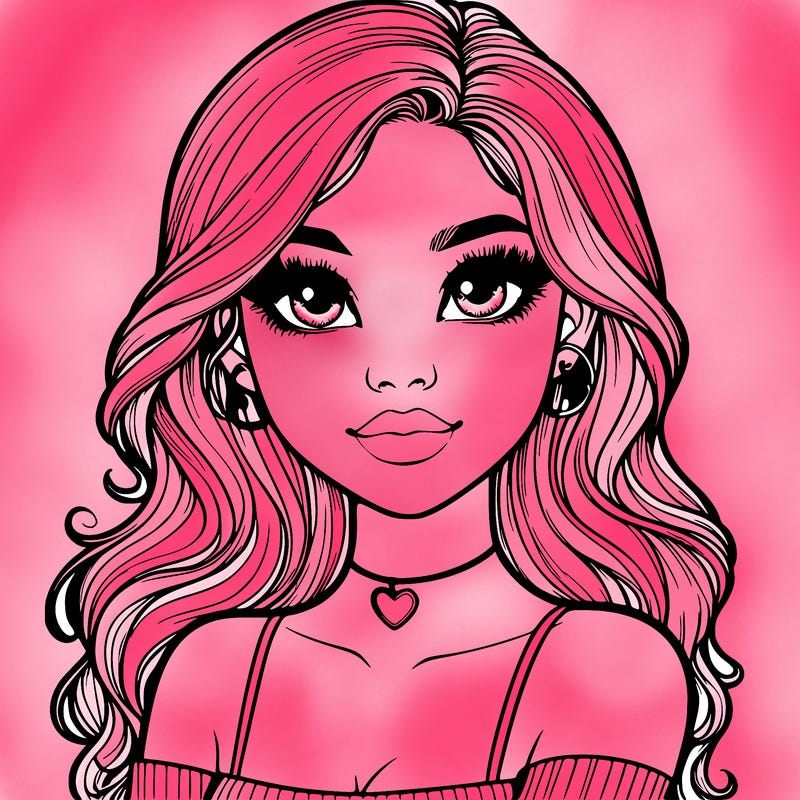 realistic pretty girl