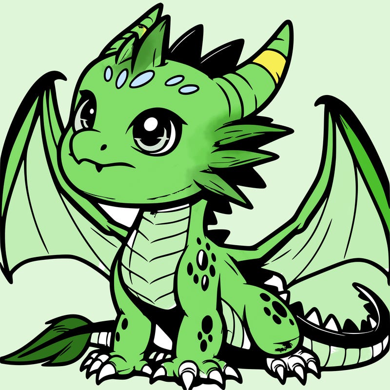 fierce baby night dragon