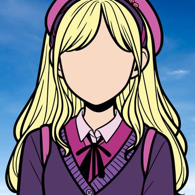 faceless preppy girl