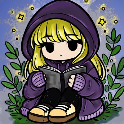 girl in oversized hoodie reading a book