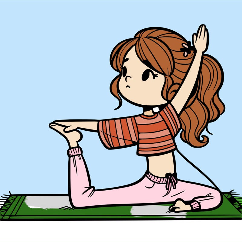 girl doing yoga