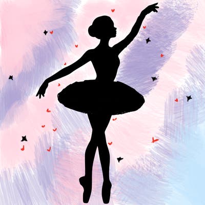 realistic ballerina