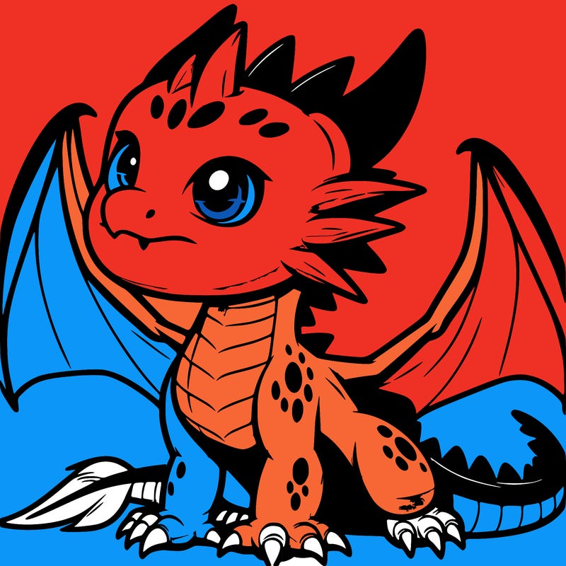 fierce baby night dragon