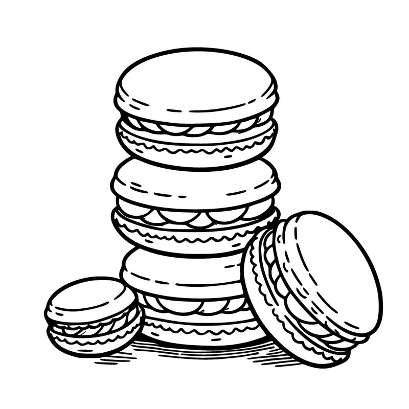stack of macarons