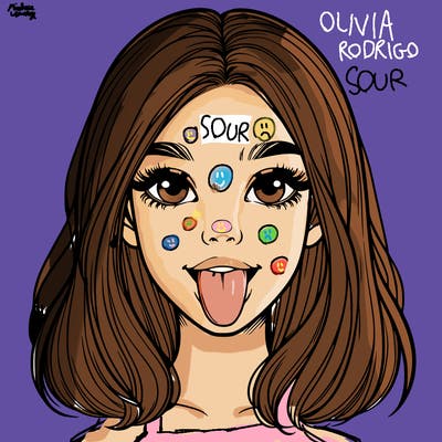 realistic girl with her tongue out