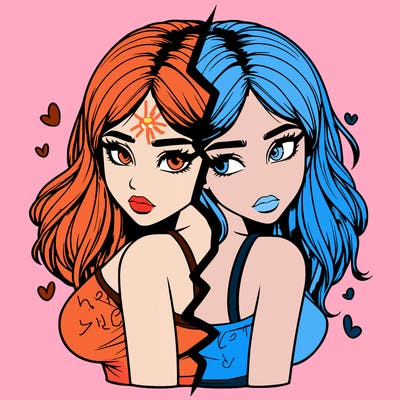 realistic girl split