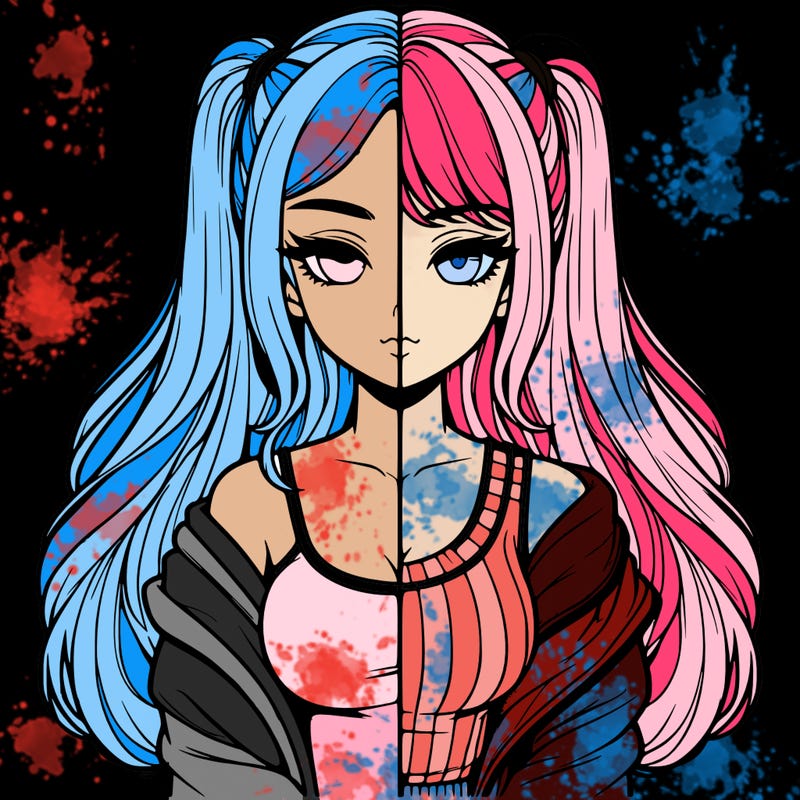 realistic girl split