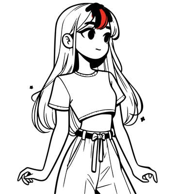 girl in a cute crop top