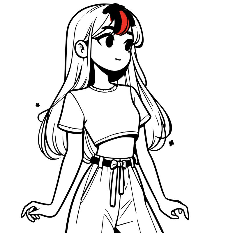 girl in a cute crop top