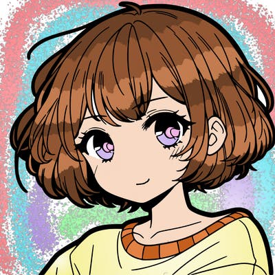 cool anime girl with short hair