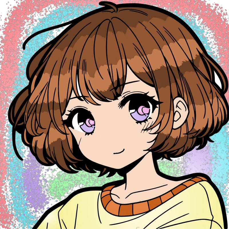 cool anime girl with short hair