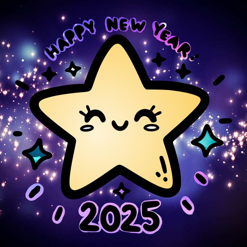 happy new year 2025 star wish