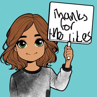 realistic girl holding up a sign